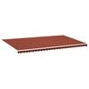 vidaXL Awning Replacement Fabric Orange and Brown 600x350 cm Polyester