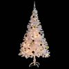 vidaXL Artificial Pre-lit Christmas Tree with Baubles White 150 cm