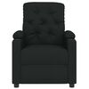 vidaXL Massage Recliner Chair Black Fabric