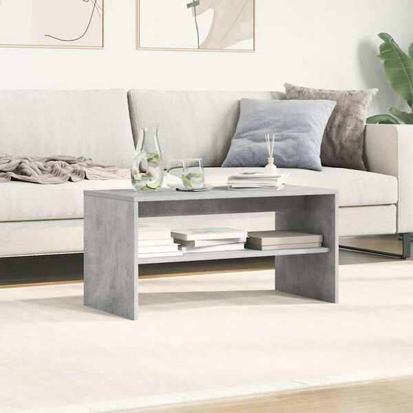 vidaXL TV Cabinet Concrete Grey 80x40x40 cm Engineered Wood