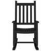 vidaXL Rocking Chair for Children Black Solid Wood Poplar