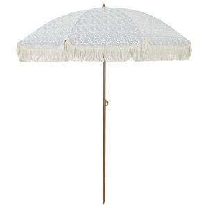 vidaXL Beach Parasol 160 x 160 x 196 cm Polyester and Steel Round