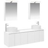 vidaXL Bathroom Cabinet Set 5 pcs White Engineered Wood