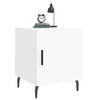 vidaXL Bedside Cabinet White 40x40x50 cm Engineered Wood