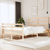 vidaXL Bed Frame without Mattress Solid Wood Pine 120x190 cm Small Double