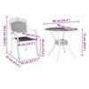 vidaXL Garden Dining Set 7 pcs Black Aluminium