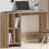 vidaXL Desk Artisan Oak 102.5x35x75 cm Engineered Wood