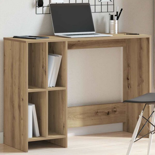 vidaXL Desk Artisan Oak 102.5x35x75 cm Engineered Wood