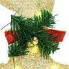 vidaXL LED Reindeers 6 pcs Gold Fabric