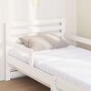 vidaXL Bed Frame with Mattress White 80 x 200 cm Solid Pine Wood