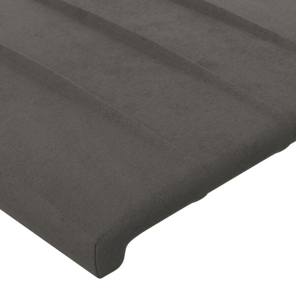 vidaXL Headboard Dark Grey 100x5x78/88 cm Velvet