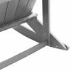 vidaXL Adirondack Rocking Chair Light Grey 92 x 73.5 x 92 cm HDPE