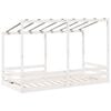 vidaXL Kids' Bed with Roof White 100x200 cm Solid Wood Pine