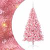 vidaXL Artificial Pre-lit Christmas Tree Pink 180 cm PVC