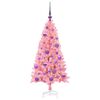 vidaXL Christmas Tree with 150 LEDs with Stand Pink 120 cm PVC