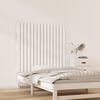 vidaXL Wall Headboard White 95.5x3x90 cm Solid Wood Pine