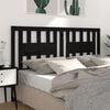 vidaXL Headboard Black 166x4x100 cm Solid Wood Pine