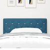 vidaXL LED Headboard with LED Strip Lights Dark Blue 100 cm Polyester