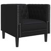 vidaXL Sofa Black 74.5 x 71 x 70.5 cm PVC