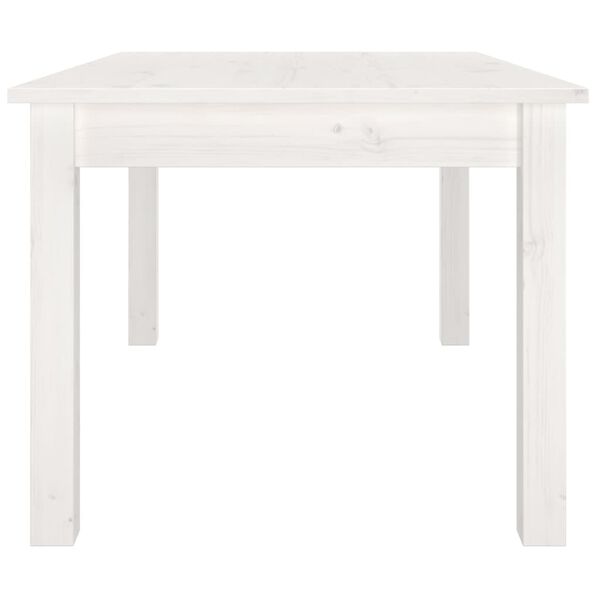 vidaXL Coffee Table White 80x50x40 cm Solid Wood Pine
