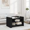vidaXL Coffee Table Black 80x50x50 cm Engineered Wood