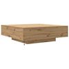 vidaXL Coffee Table Artisan Oak 100 x 100 x 31 cm Engineered Wood