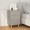 vidaXL Bedside Cabinet Concrete Grey 40x40x66 cm Engineered Wood
