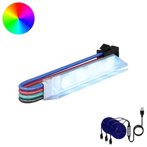 vidaXL LED Strip 2 pcs Black and Multicolour Copper and Plastic