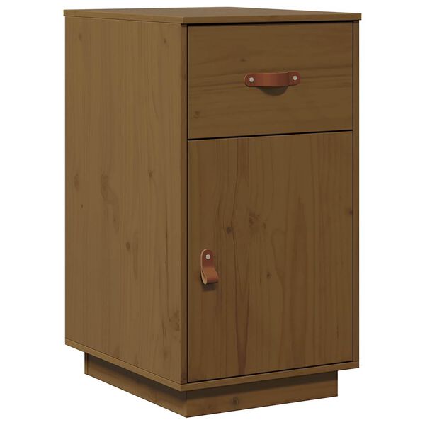 vidaXL Desk Cabinet Honey Brown 40x50x75 cm Solid Wood Pine