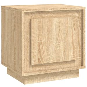 vidaXL Bedside Cabinet Sonoma Oak 44x35x45 cm Engineered Wood