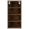 vidaXL Hanging Cabinet Riga Smoked Oak 30x29.5x60 cm Engineered Wood