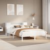 vidaXL Bookcase Bed without Mattress White 140x190 cm Solid Wood Pine