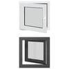 vidaXL Tilt & Turn Basement Window RISOR 60 x 60 cm PVC and Glass