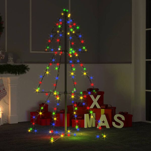 vidaXL Christmas Cone Tree 160 LEDs Indoor and Outdoor 78x120 cm
