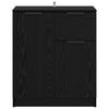 vidaXL Sideboard with Drawer Black Oak 60 x 30 x 70 cm Engineered Wood