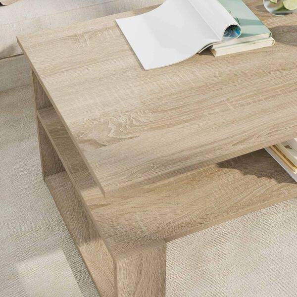 vidaXL Coffee Table Sonoma Oak 90 x 50 x 40 cm Engineered Wood