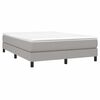 vidaXL Box Spring Bed Frame Light Grey Double Fabric (UK/IE/FI/NO only)