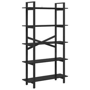vidaXL Bookshelf Black Oak 100 x 33.5 x 178 cm Engineered Wood
