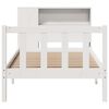 vidaXL Bookcase Bed without Mattress White 90x190 cm Single Solid Wood Pine