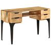 vidaXL Desk 110x50x76 cm Solid Mango Wood