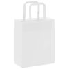 vidaXL Paper Bags 50 pcs with Handles White 18x8x22 cm