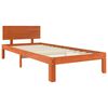 vidaXL Bed Frame with Headboard Wax Brown 70 x 190 cm Solid Pine Wood