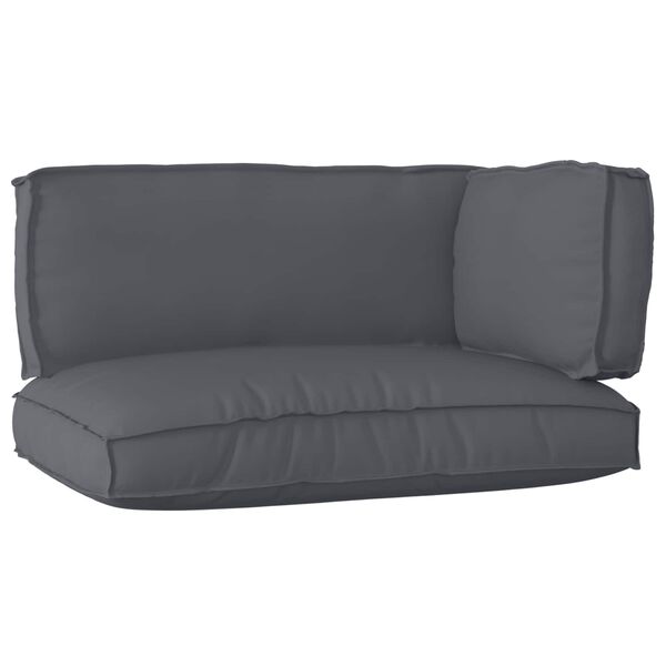 vidaXL Pallet Cushion Set 3 pcs Anthracite Oxford fabric