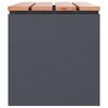 vidaXL Garden Bench Anthracite 100 x 40 x 43 cm Steel