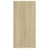 vidaXL Sideboard Sonoma Oak 160x36x75 cm Engineered Wood