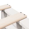 vidaXL Bookcase Bed without Mattress White 140x200 cm Solid Wood Pine