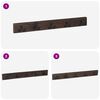 vidaXL Hanger Brown 60 x 7 x 8 cm Solid Reclaim Wood