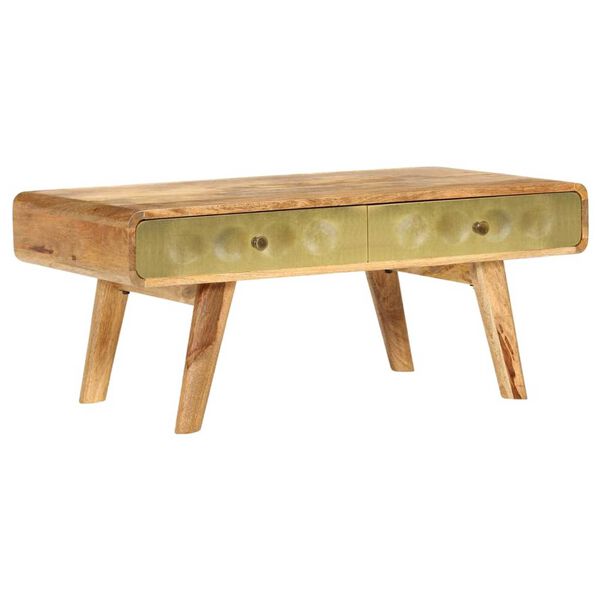 vidaXL Coffee Table Solid Mango Wood 90x50x40 cm