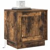 vidaXL Bedside Cabinet Smoked Oak 44 x 34.5 x 45 cm Engineered Wood