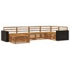 vidaXL Outdoor Sofa Set 6 pcs Natural